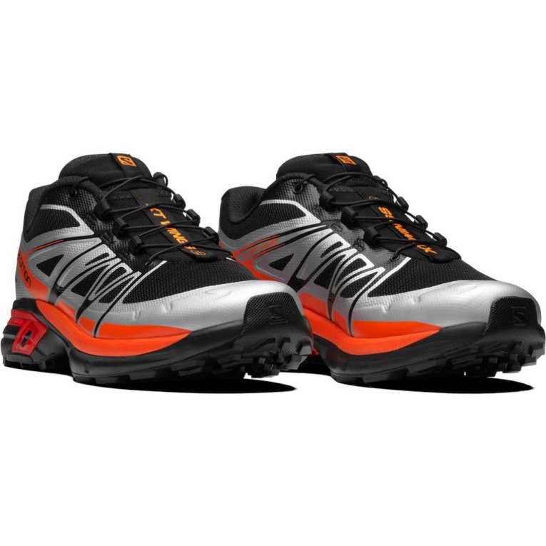 Tenis Salomon Xt-wings 2 Hombre Negros Plateados Naranjas | MX KCUH130